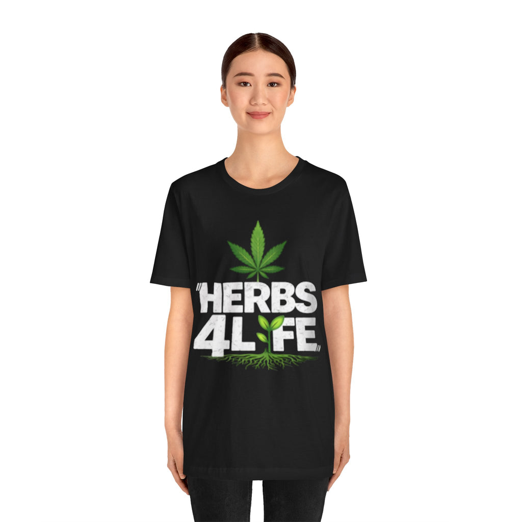 HERBS 4 LYFE – Cannabis Leaf – T-Shirt