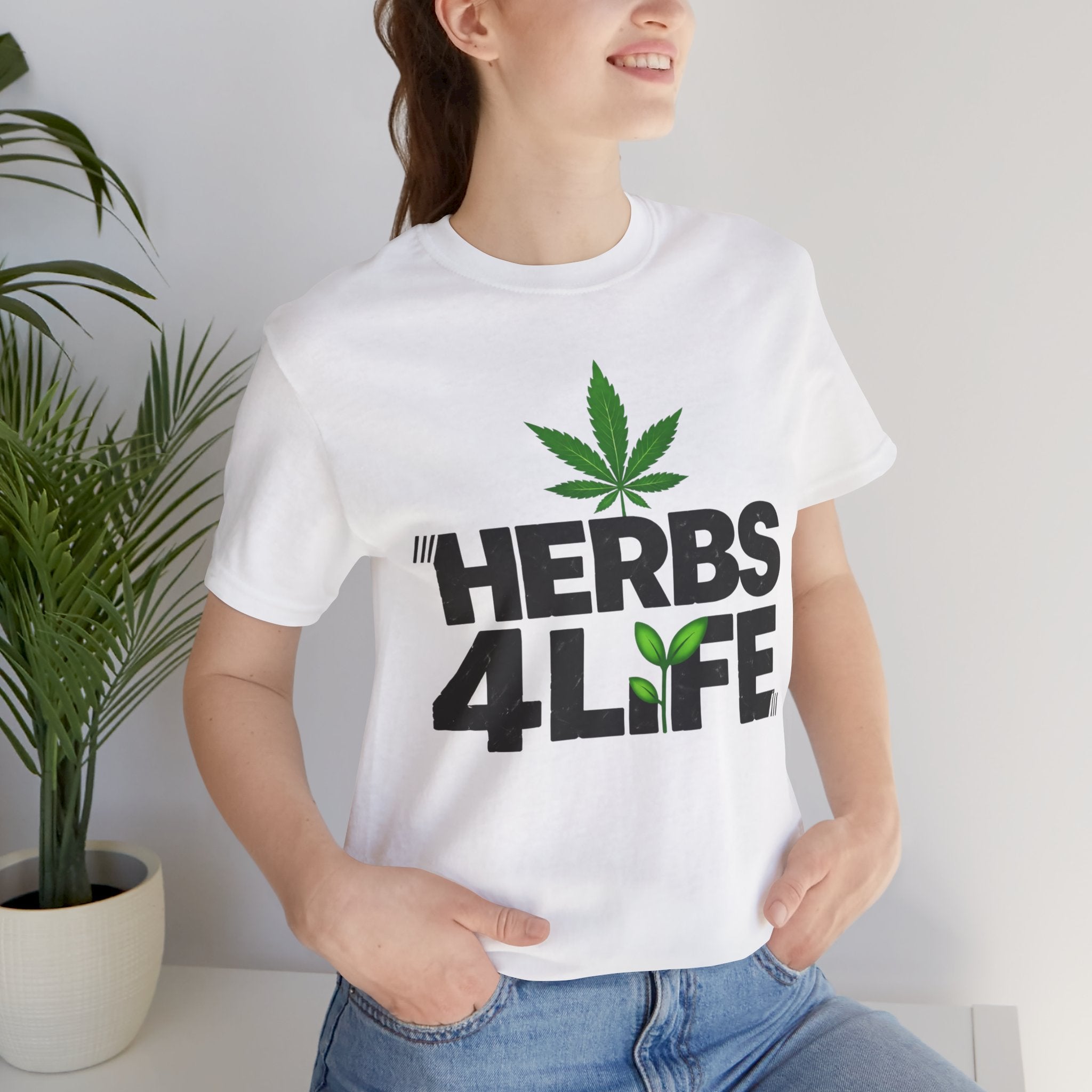 HERBS 4 LYFE – Cannabis Leaf – T-Shirt