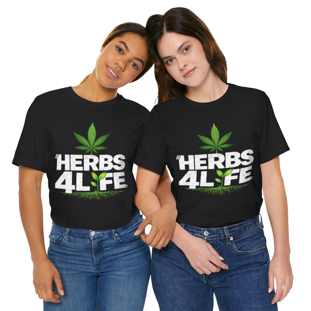 HERBS 4 LYFE – Cannabis Leaf – T-Shirt