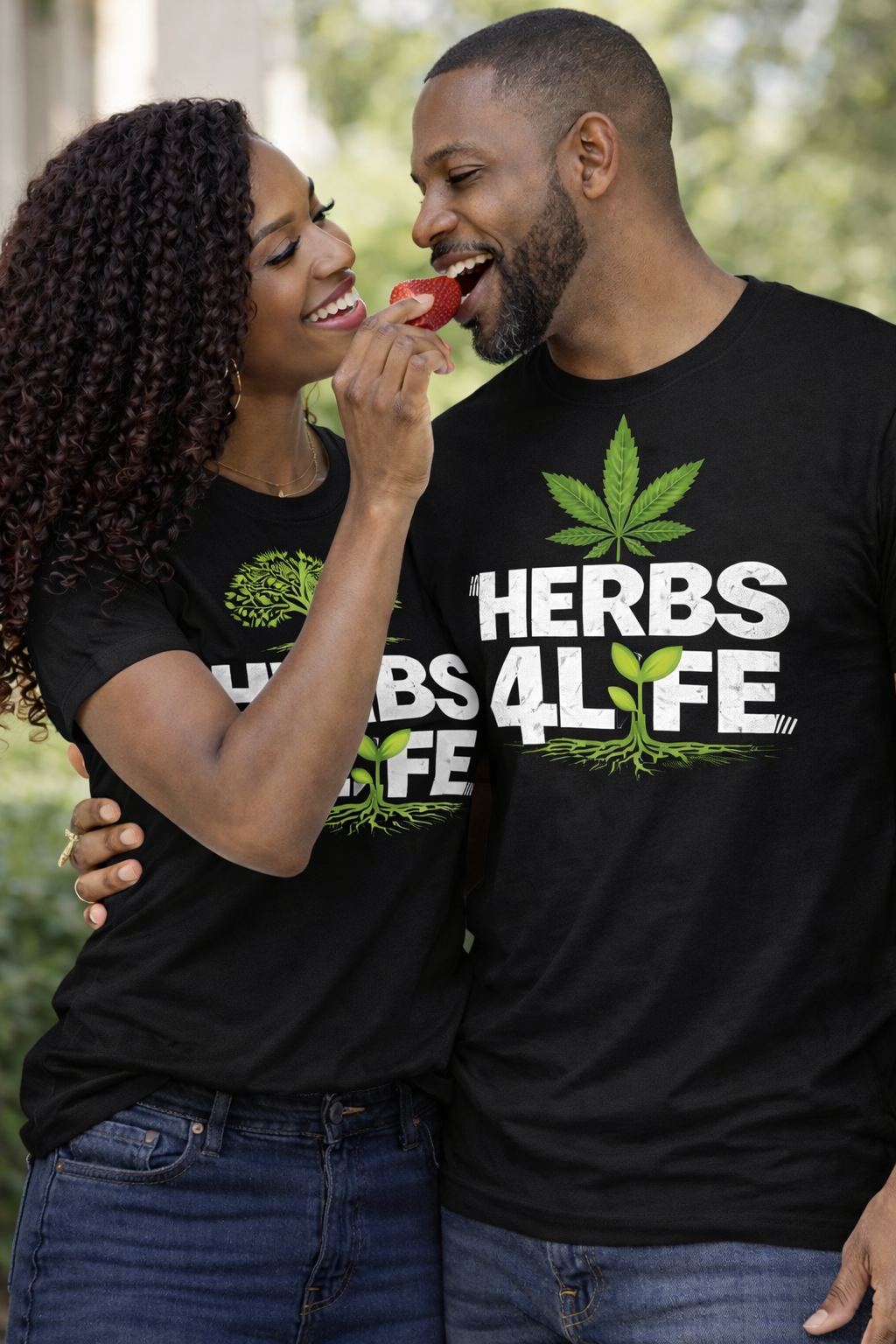 HERBS 4 LYFE – Cannabis Leaf – T-Shirt
