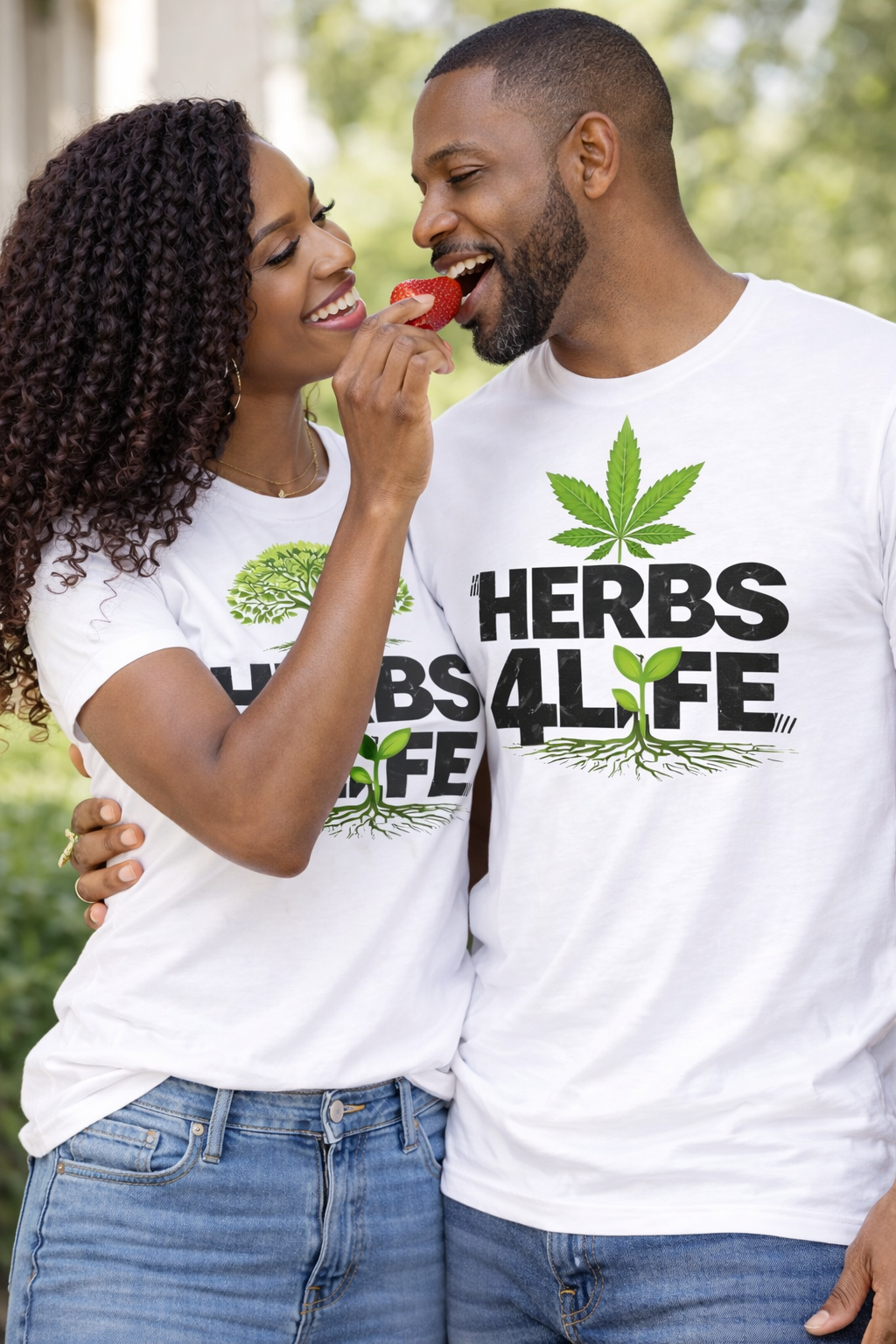 HERBS 4 LYFE – Cannabis Leaf – T-Shirt