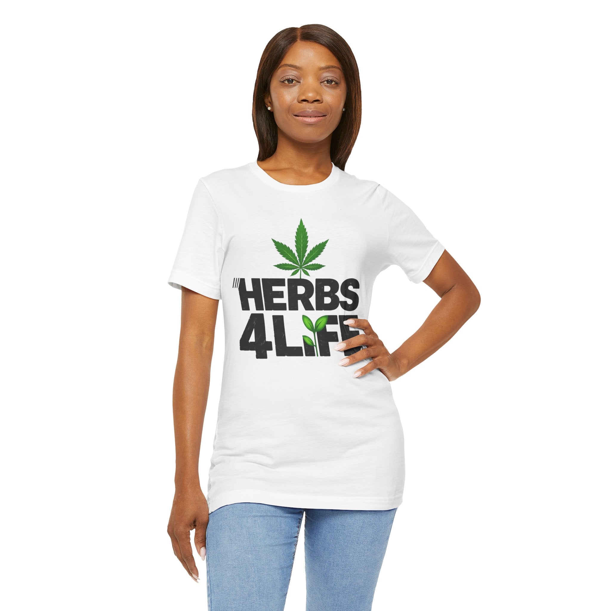 HERBS 4 LYFE – Cannabis Leaf – T-Shirt