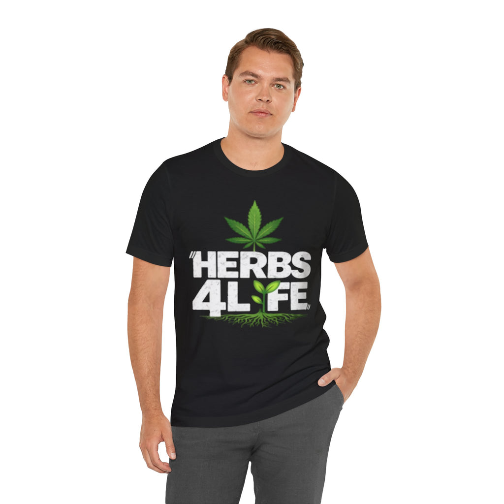 HERBS 4 LYFE – Cannabis Leaf – T-Shirt