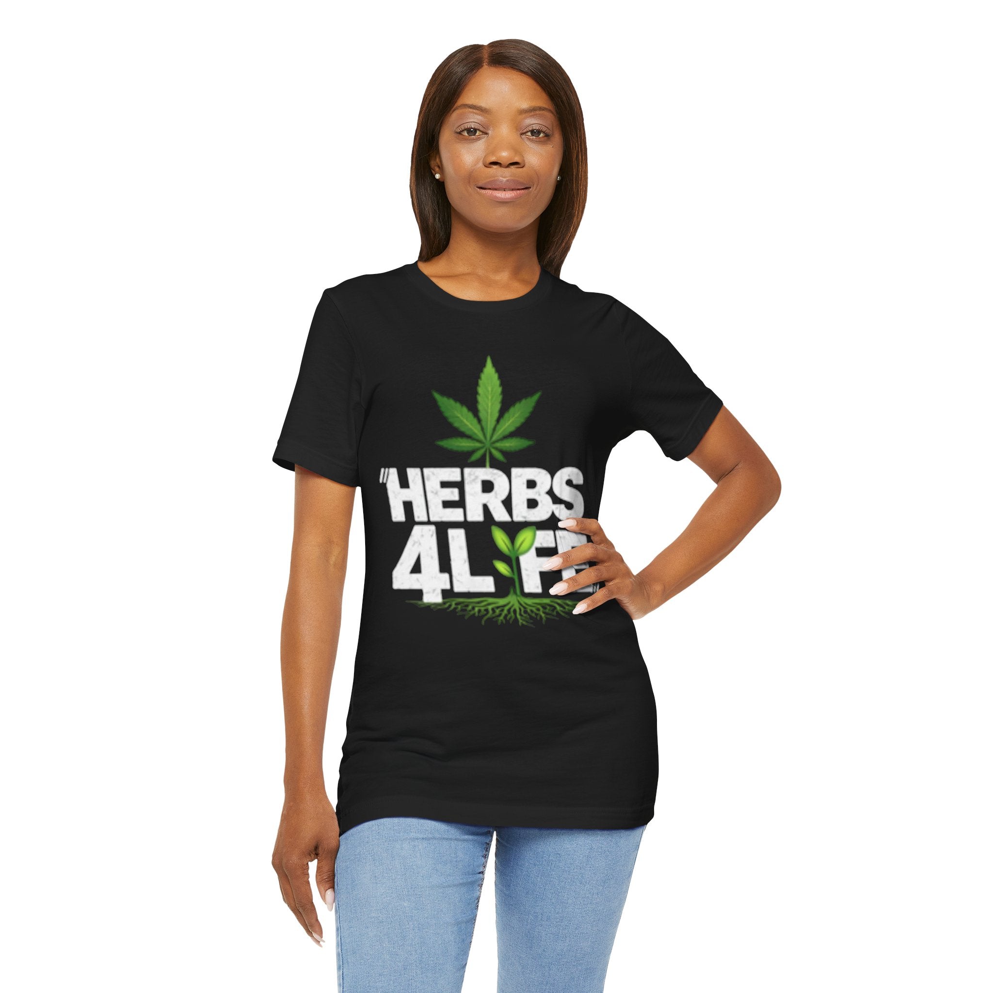 HERBS 4 LYFE – Cannabis Leaf – T-Shirt